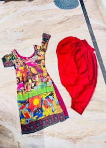 Vibrant Printed Kurta Set
