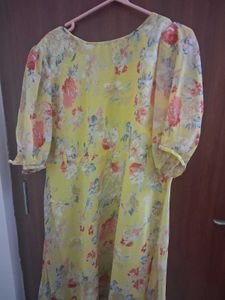 Floral Yellow Dress
