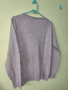 Lavender V-Neck Cardigan