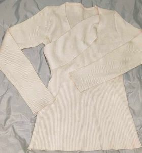Ribbed Knit Long Sleeve Top