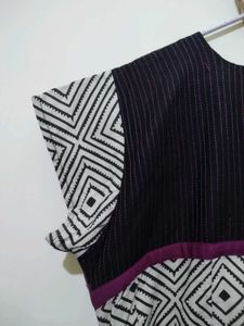 Orchid pink diamond print mango kurta pyjama