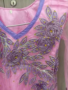 Beautiful Pink Embroidered Kurta