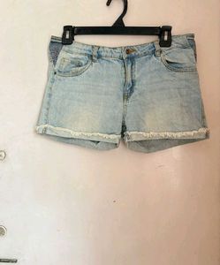 Light Wash Denim Shorts