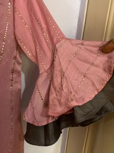 Elegant Pink Kurta Set with Jacket