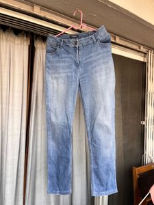 Light Wash Straight Leg Jeans