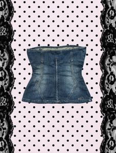 Denim tube Top