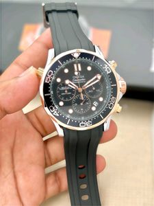 Omega✅Men’s watch All crono wrkng Silicon belt