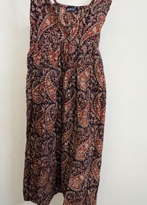 Bohemian Paisley Print Maxi Dress