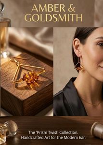 Amber & Goldsmith Prism Twist Earrings