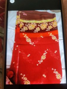 Beautiful Floral Print Saree