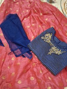 full set of dress in good condition (zardozi worke