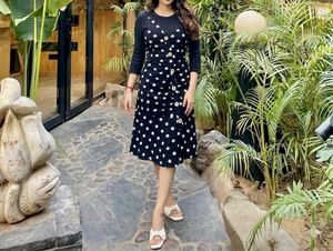 Evergreen Polka dot dress ✨