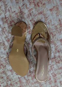 Stylish Embellished Block Heel Sandals