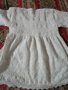 White Kurta with Striped Palazzo