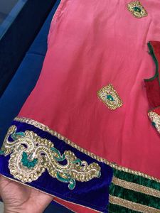 Pink Heavy Saree with Blouse