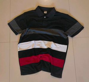 Men's Striped Polo Shirt