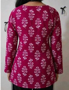 Charming Floral Print Kurta
