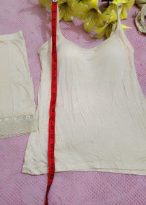 Padded Bra Camisole Top With Shorts