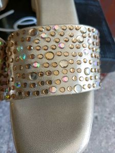 Ket Gold Embellished Heels