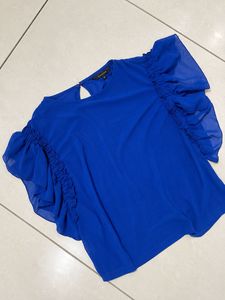 Cobalt Blue Ruffle Top 💙