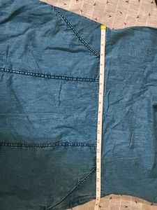Blue Denim Sundress with Pockets