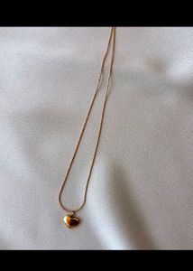 Anti tarnish Gold Heart Necklace combo