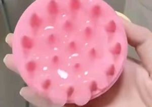 🌸 Soft Silicone Massage Shampoo Brush