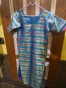 Elegant Brocade Kurta with Floral Print