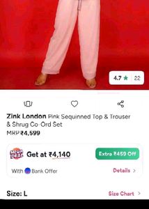 Pink Sequinned Co-ord Set