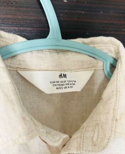 H&M Linen Beige Shirt