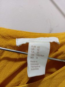 Mustard Yellow Flared Sleeve Top