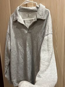 Gray Korean Long Sleeve Pullover
