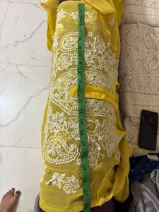 original mirror work Chikankari Kurta Set