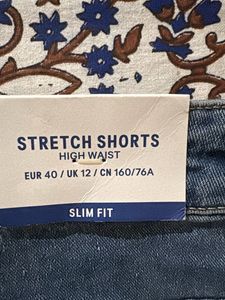 H &amp; M Blue Denim Shorts