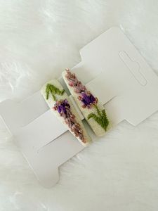 Floral Hair Clips New