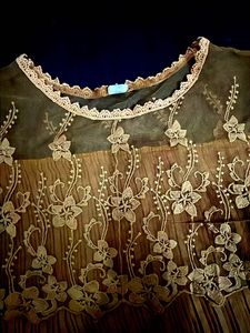 Elegant Lace &amp; Pleated Top