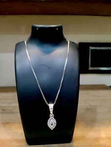 Diamond Chain Pandent Pure Silver 925