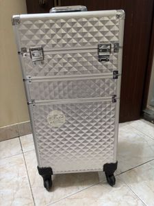 Silver Makeup Vanity
