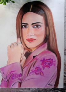 Kriti Sanon Painting Draw Handmade Work