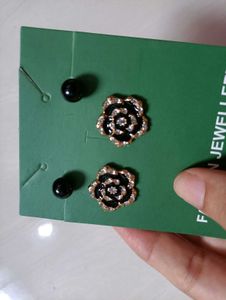 Elegant Rose Stud Earrings