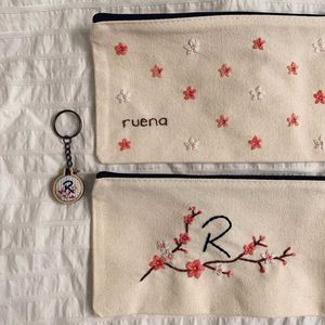 Cute Embroidered Floral Pouches (1)