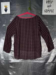 Stylish Geometric Print Top