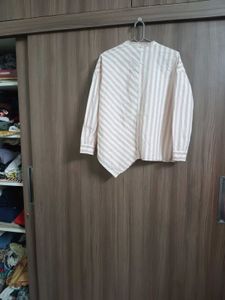 Chic Striped Button-Up Blouse