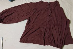Brown Broderie Anglaise Top