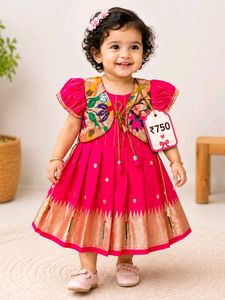 baby girl paithani frock