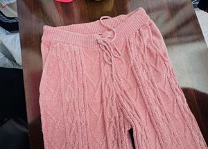 Cozy Knit Bell Bottom Pants