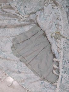 Light Blue Floral Kaftan Top