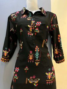 DIWALI SALE🚨Pinterest Black Kurta with Colorful B