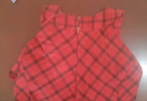 TRENDY Red and Black checks Summer Tunic