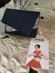 zouk Navy Blue &amp; Cream mini bag